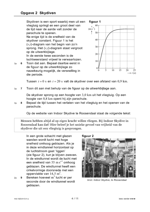 Opgaven examen HAVO natuurkunde 2013, tijdvak 1. Pagina 4