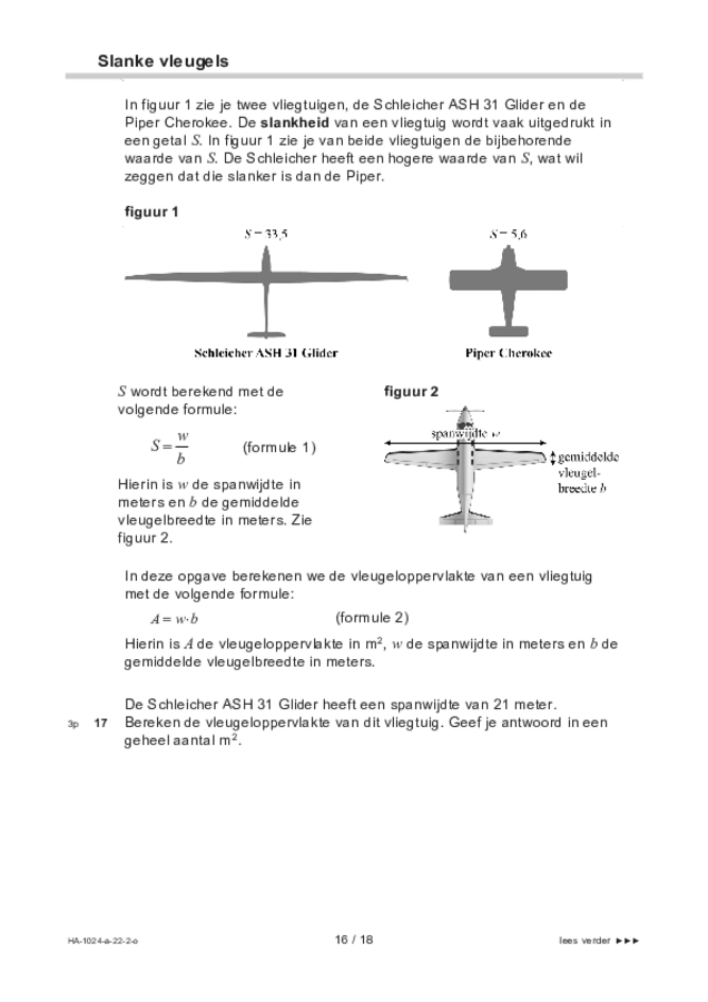 Opgaven examen HAVO wiskunde A 2022, tijdvak 2. Pagina 16