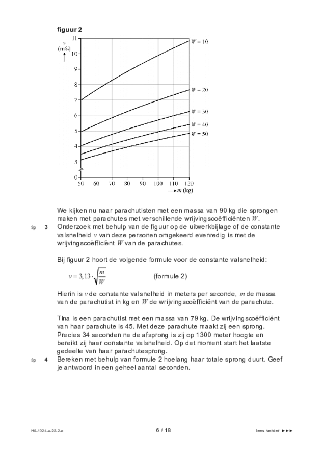 Opgaven examen HAVO wiskunde A 2022, tijdvak 2. Pagina 6