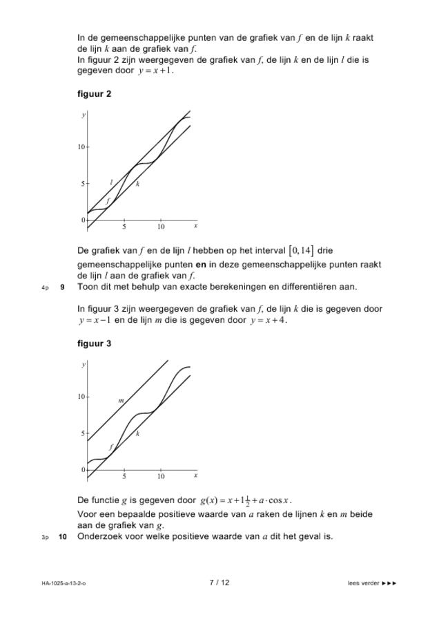 Opgaven examen HAVO wiskunde B 2013, tijdvak 2. Pagina 7