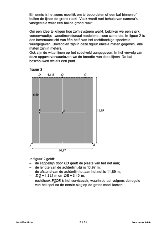 Opgaven examen HAVO wiskunde B 2019, tijdvak 1. Pagina 6
