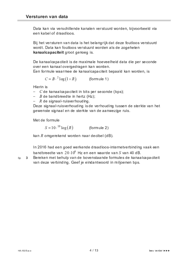 Opgaven examen HAVO wiskunde B 2022, tijdvak 1. Pagina 4