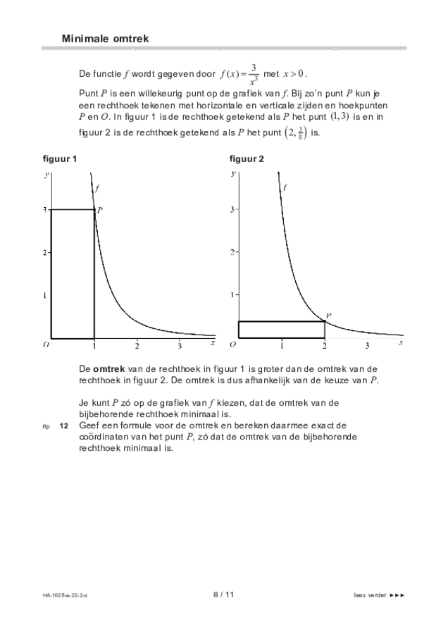 Opgaven examen HAVO wiskunde B 2022, tijdvak 2. Pagina 8