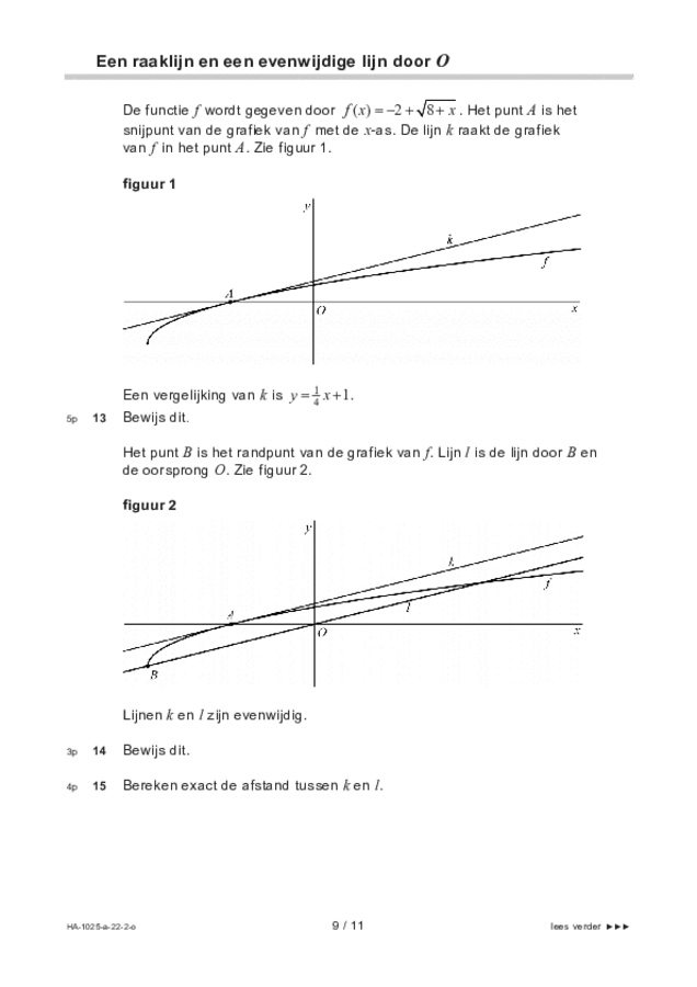 Opgaven examen HAVO wiskunde B 2022, tijdvak 2. Pagina 9