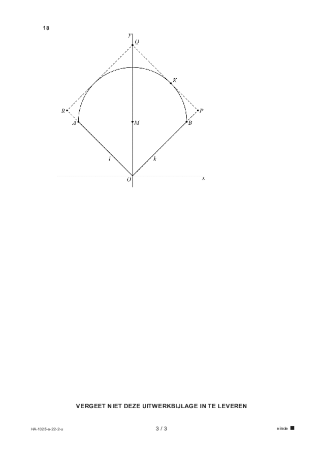 Uitwerkbijlage examen HAVO wiskunde B 2022, tijdvak 2. Pagina 3