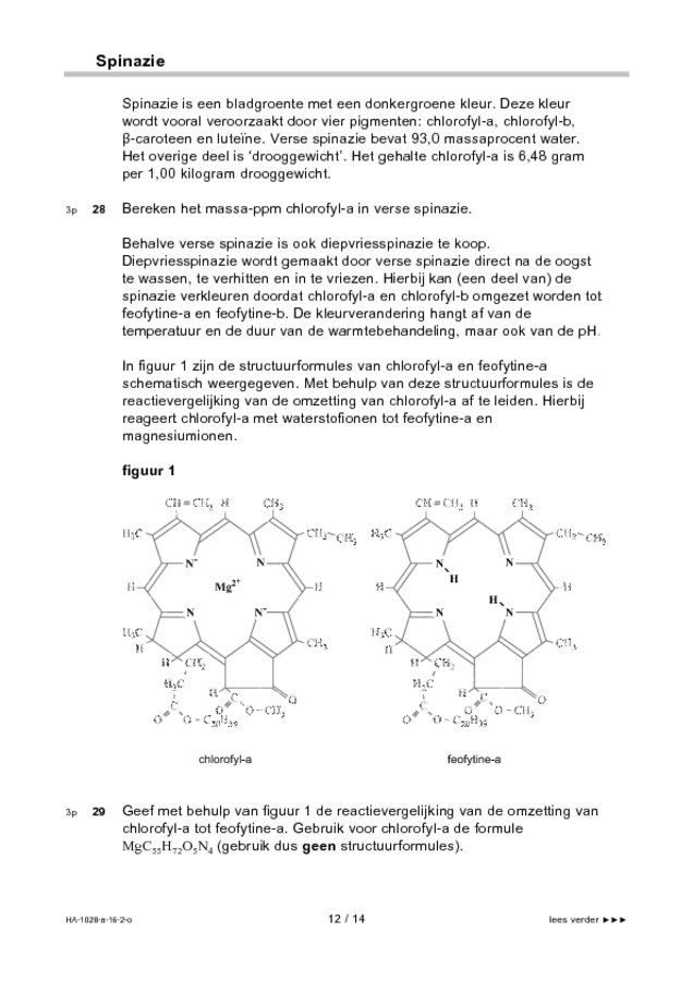  Scheikunde eindexamens HAVO (Opgaven) - Eindexamens.NU - www eindexamen Bildidee 