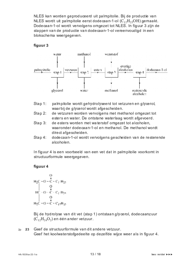 Opgaven examen HAVO scheikunde 2022, tijdvak 1. Pagina 13
