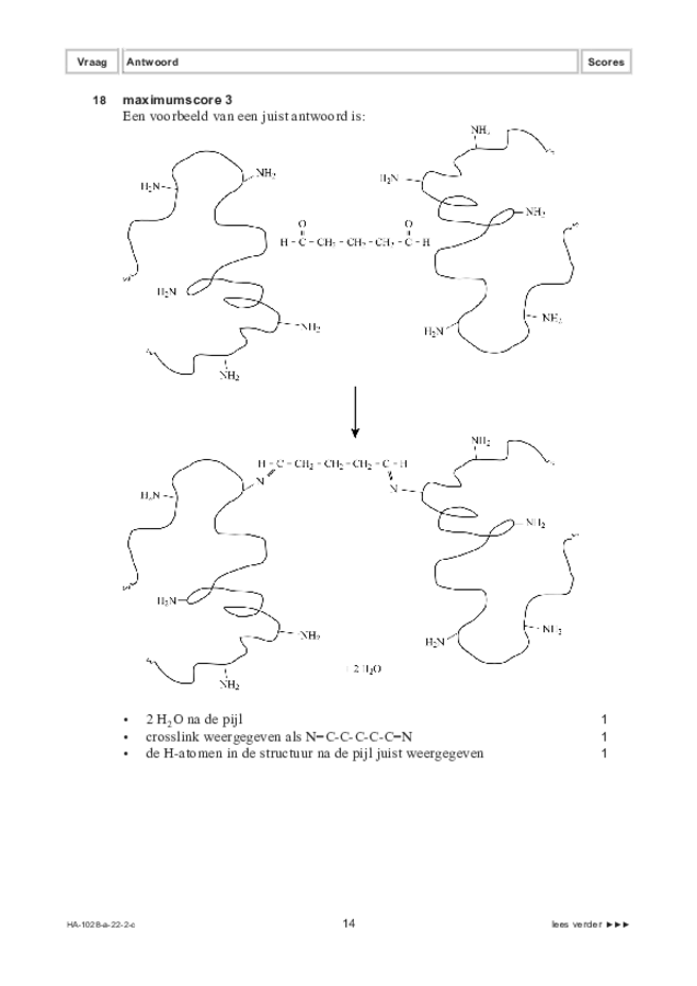 Correctievoorschrift examen HAVO scheikunde 2022, tijdvak 2. Pagina 14