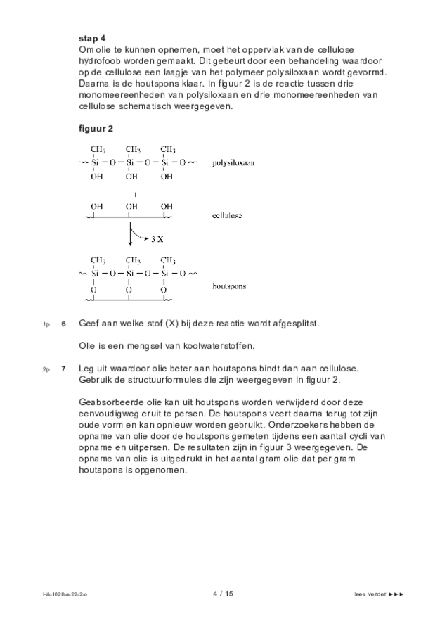 Opgaven examen HAVO scheikunde 2022, tijdvak 2. Pagina 4