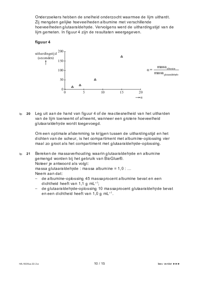Opgaven examen HAVO scheikunde 2022, tijdvak 2. Pagina 10