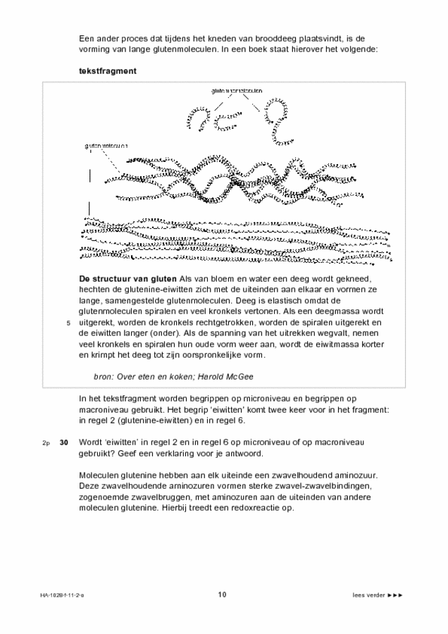 Opgaven examen HAVO scheikunde 2011, tijdvak 2. Pagina 10