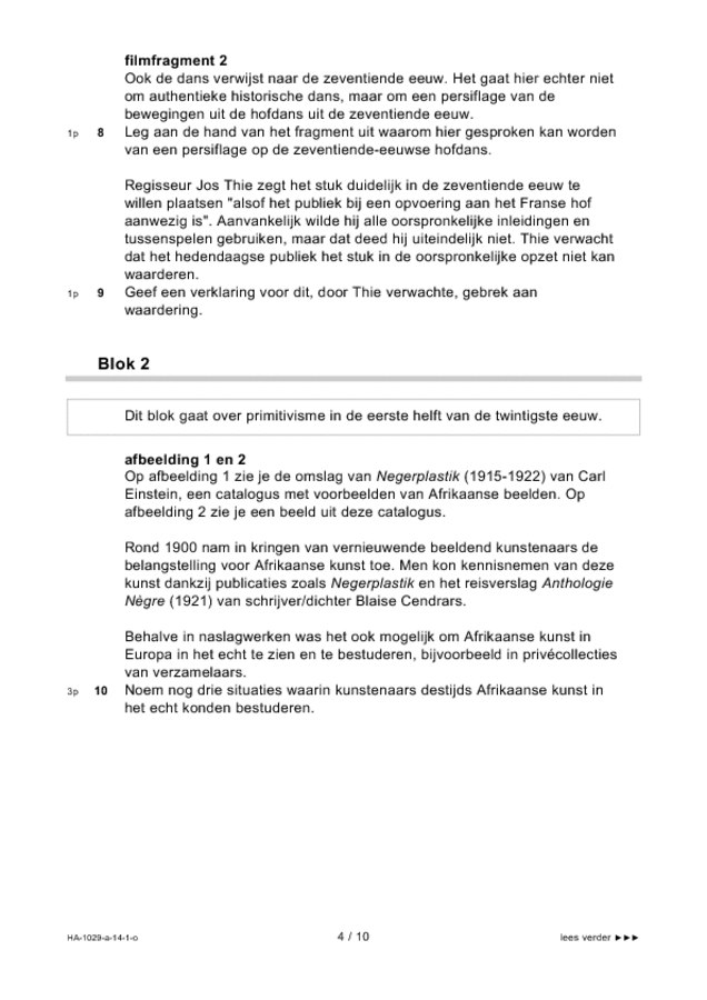 Opgaven examen HAVO kunst (algemeen) 2014, tijdvak 1. Pagina 4