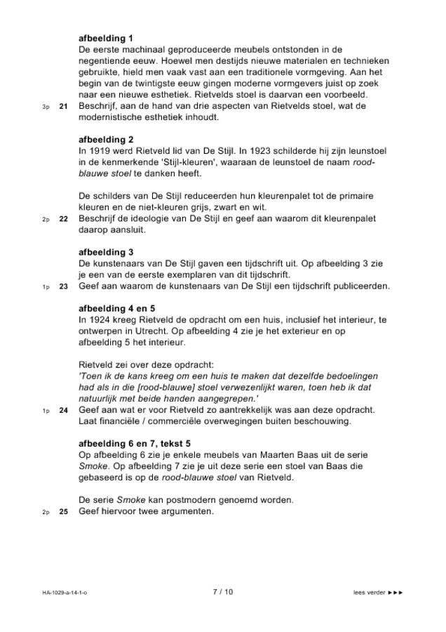 Opgaven examen HAVO kunst (algemeen) 2014, tijdvak 1. Pagina 7