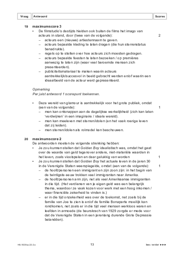 Correctievoorschrift examen HAVO kunst (algemeen) 2022, tijdvak 2. Pagina 13