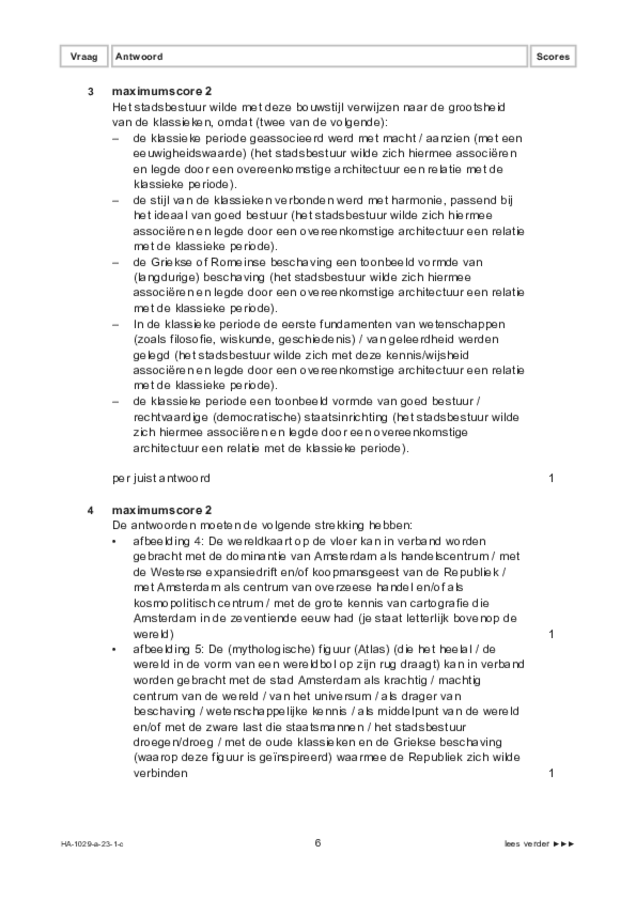 Correctievoorschrift examen HAVO kunst (algemeen) 2023, tijdvak 1. Pagina 6