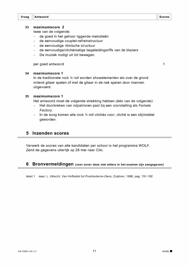 Correctievoorschrift examen HAVO kunst (algemeen) 2010, tijdvak 1. Pagina 11