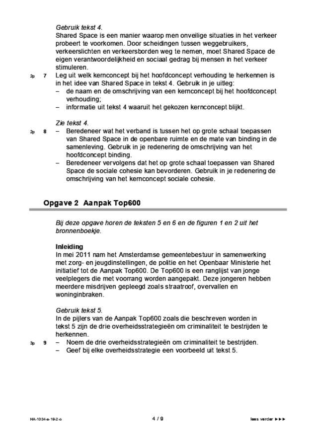 Opgaven examen HAVO maatschappijwetenschappen 2019, tijdvak 2. Pagina 4