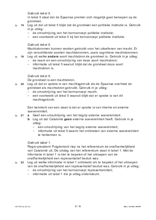 Opgaven examen HAVO maatschappijwetenschappen 2022, tijdvak 2. Pagina 6