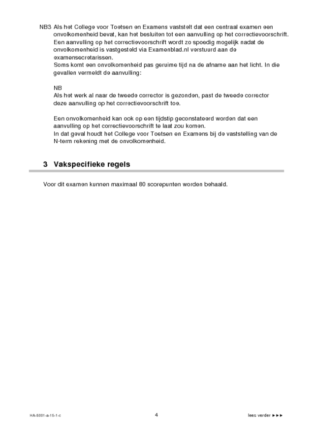 Correctievoorschrift examen HAVO tekenen, handenarbeid en textiele werkvormen 2015, tijdvak 1. Pagina 4