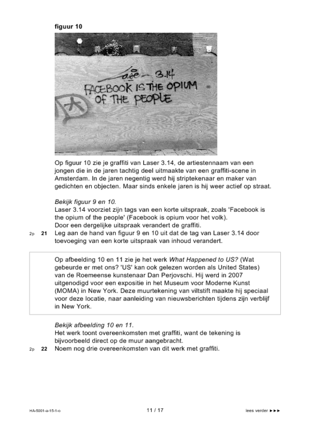 Opgaven examen HAVO tekenen, handenarbeid en textiele werkvormen 2015, tijdvak 1. Pagina 11
