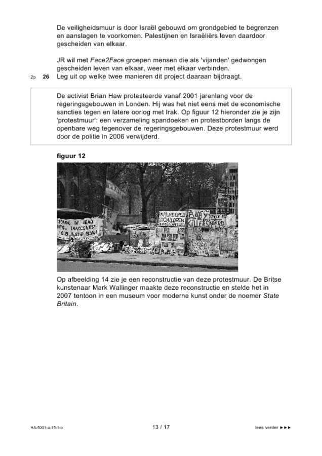 Opgaven examen HAVO tekenen, handenarbeid en textiele werkvormen 2015, tijdvak 1. Pagina 13
