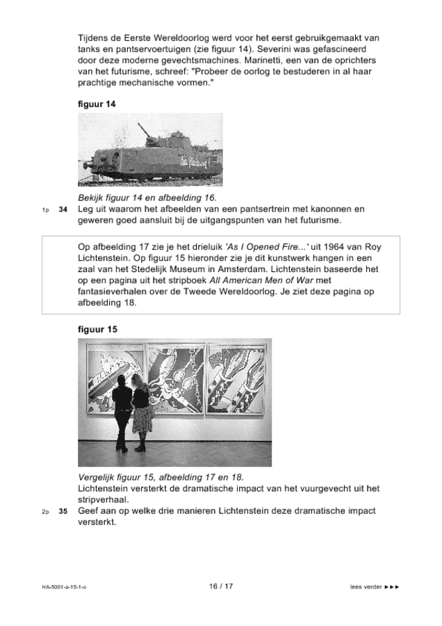 Opgaven examen HAVO tekenen, handenarbeid en textiele werkvormen 2015, tijdvak 1. Pagina 16