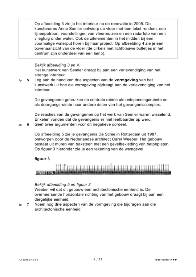 Opgaven examen HAVO tekenen, handenarbeid en textiele werkvormen 2015, tijdvak 1. Pagina 4