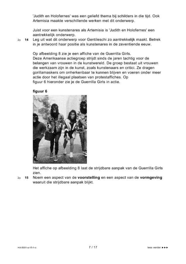 Opgaven examen HAVO tekenen, handenarbeid en textiele werkvormen 2015, tijdvak 1. Pagina 7