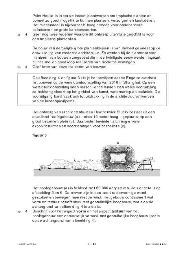 Opgaven examen HAVO tekenen, handenarbeid en textiele werkvormen 2022, tijdvak 1. Pagina 4