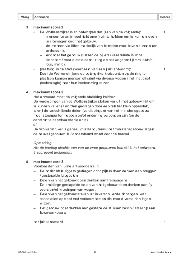 Correctievoorschrift examen HAVO tekenen, handenarbeid en textiele werkvormen 2022, tijdvak 2. Pagina 6