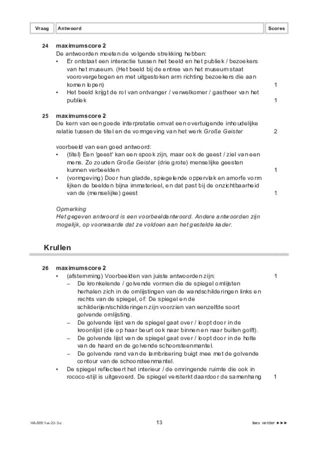 Correctievoorschrift examen HAVO tekenen, handenarbeid en textiele werkvormen 2022, tijdvak 3. Pagina 13