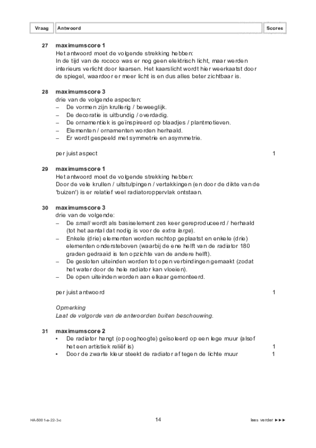 Correctievoorschrift examen HAVO tekenen, handenarbeid en textiele werkvormen 2022, tijdvak 3. Pagina 14