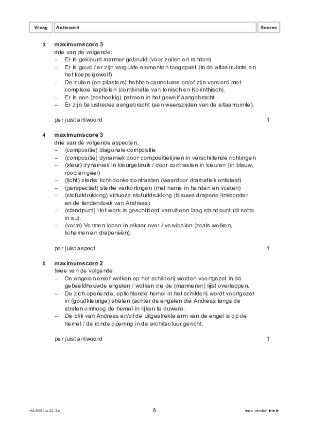 Correctievoorschrift examen HAVO tekenen, handenarbeid en textiele werkvormen 2022, tijdvak 3. Pagina 6
