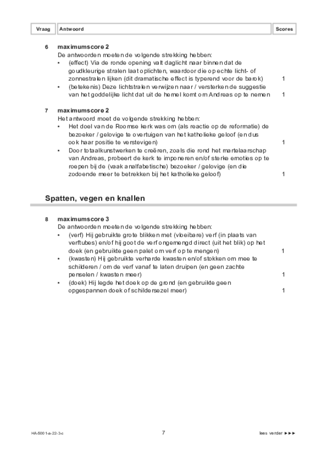 Correctievoorschrift examen HAVO tekenen, handenarbeid en textiele werkvormen 2022, tijdvak 3. Pagina 7