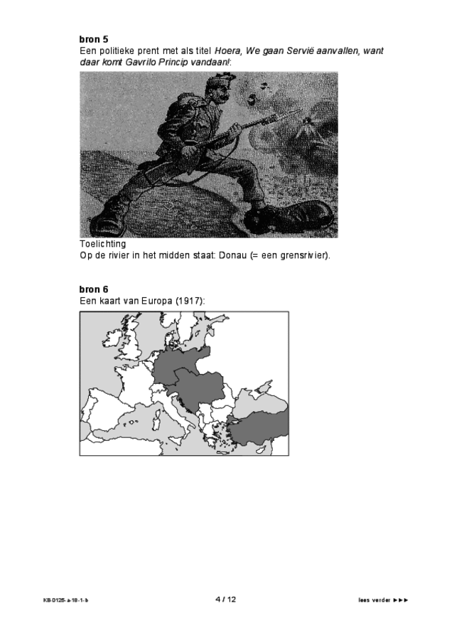Bijlage examen VMBO KB geschiedenis 2018, tijdvak 1. Pagina 4