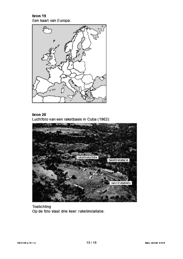 Bijlage examen VMBO KB geschiedenis 2019, tijdvak 1. Pagina 13