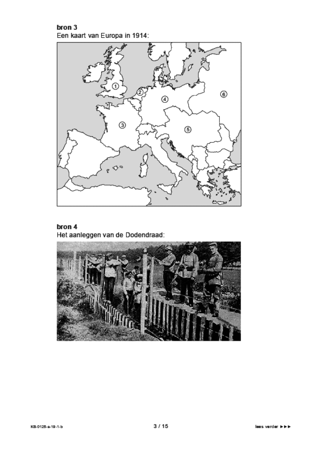 Bijlage examen VMBO KB geschiedenis 2019, tijdvak 1. Pagina 3