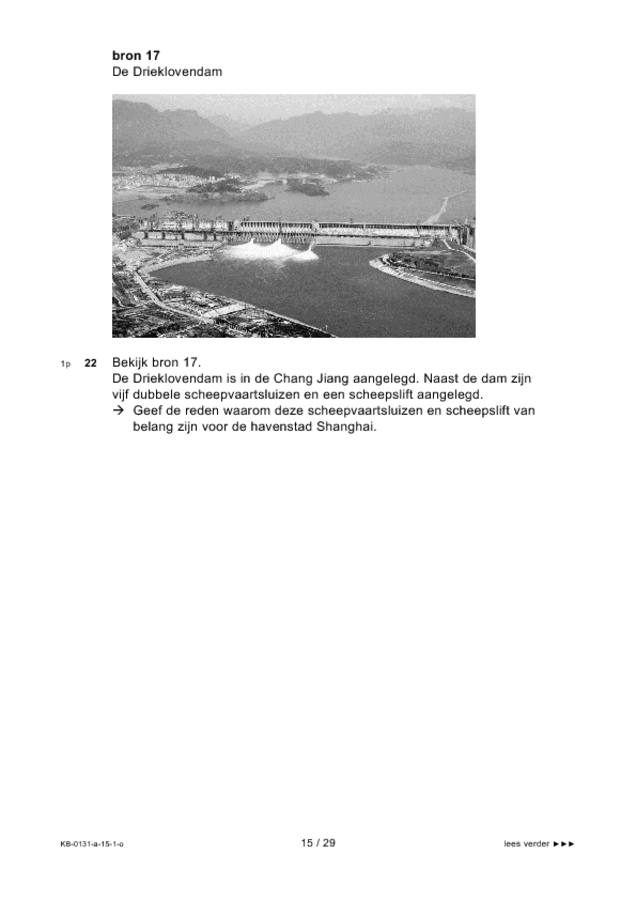 Opgaven examen VMBO KB aardrijkskunde 2015, tijdvak 1. Pagina 15