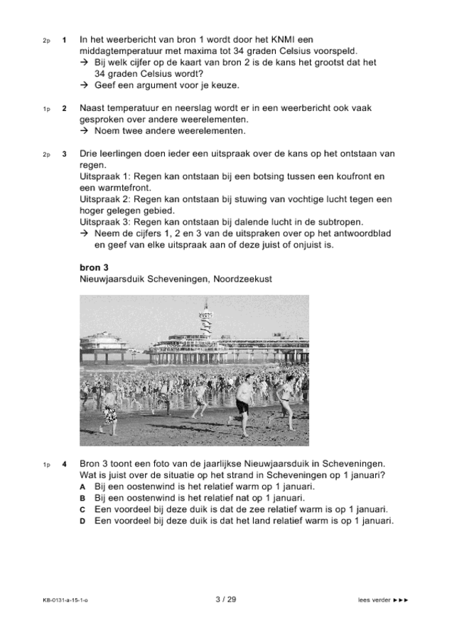 Opgaven examen VMBO KB aardrijkskunde 2015, tijdvak 1. Pagina 3