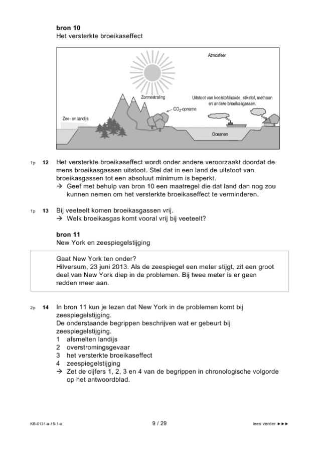 Opgaven examen VMBO KB aardrijkskunde 2015, tijdvak 1. Pagina 9
