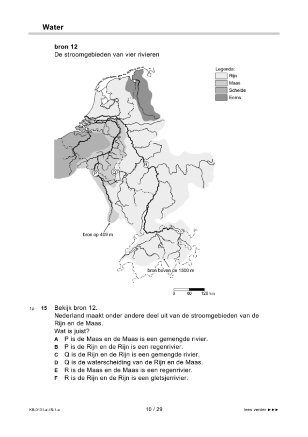 Opgaven examen VMBO KB aardrijkskunde 2015, tijdvak 1. Pagina 10