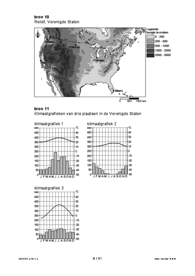Opgaven examen VMBO KB aardrijkskunde 2018, tijdvak 1. Pagina 8