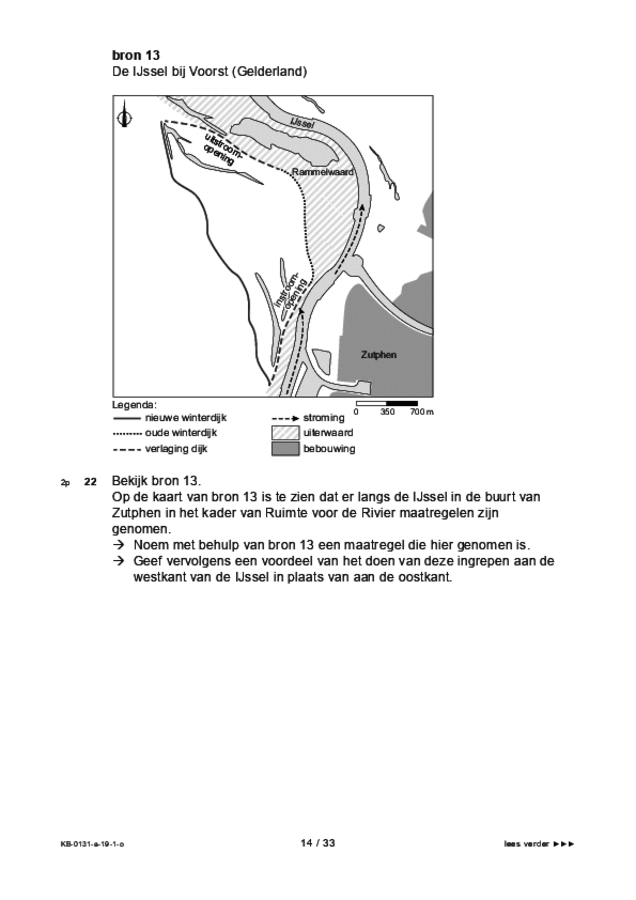 Opgaven examen VMBO KB aardrijkskunde 2019, tijdvak 1. Pagina 14