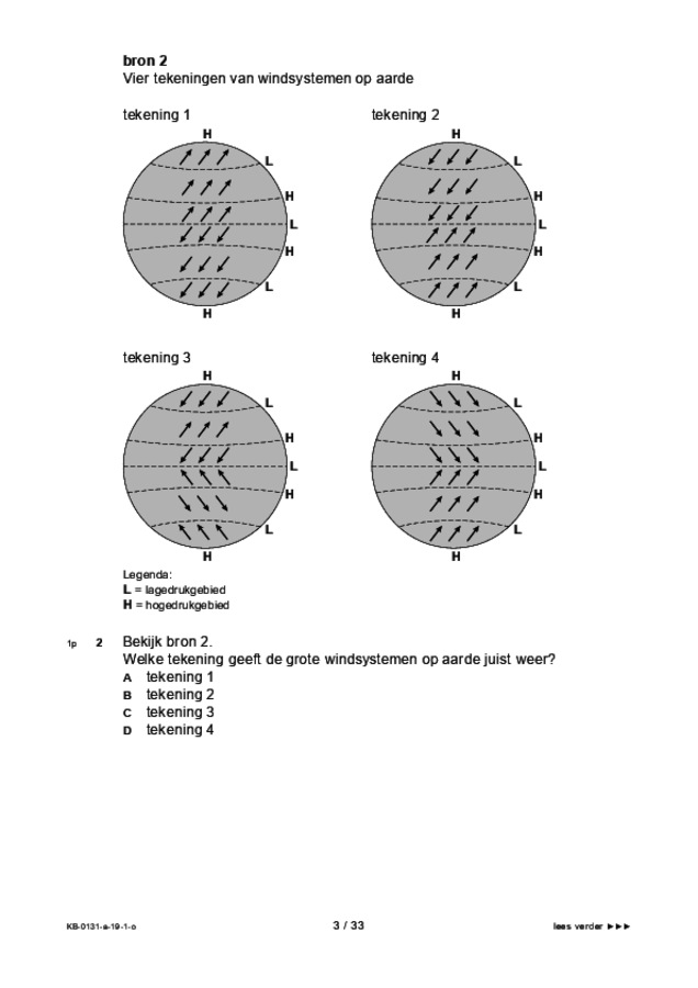Opgaven examen VMBO KB aardrijkskunde 2019, tijdvak 1. Pagina 3