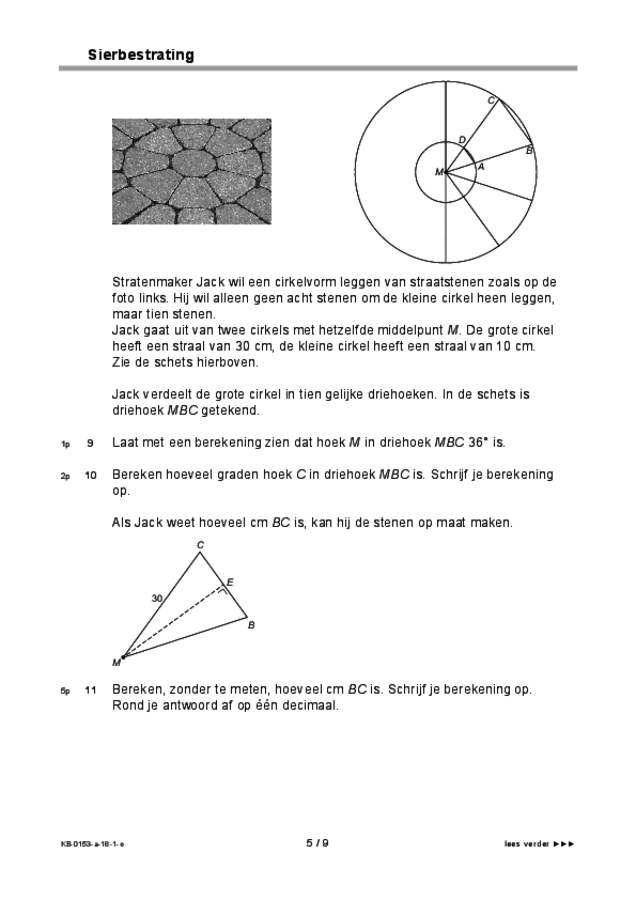 Opgaven examen VMBO KB wiskunde 2018, tijdvak 1. Pagina 5