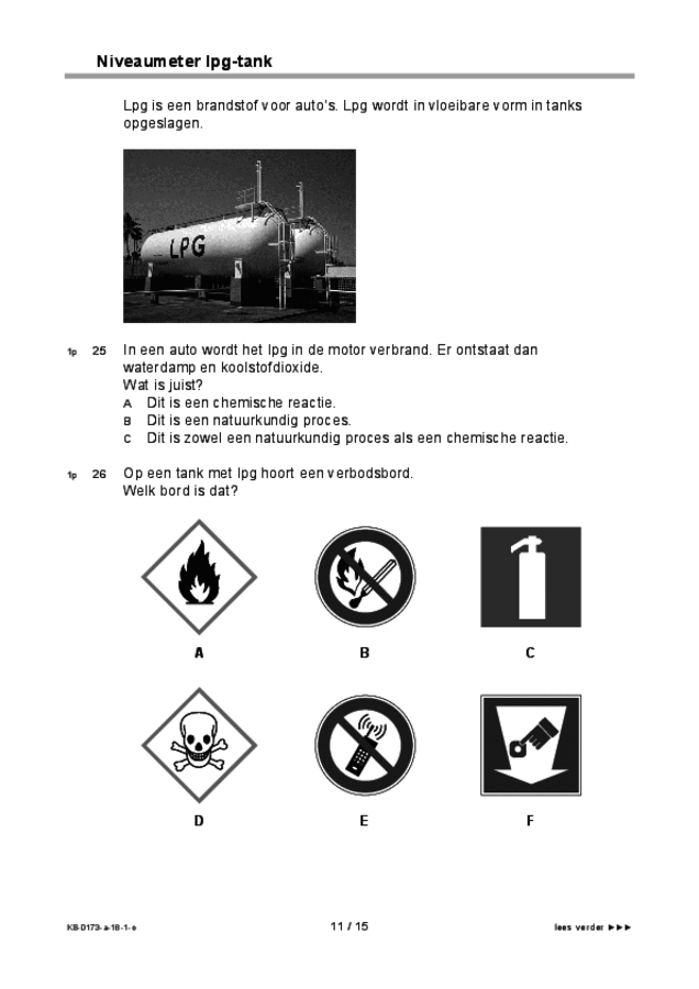 Opgaven examen VMBO KB natuur- en scheikunde 1 2018, tijdvak 1. Pagina 11