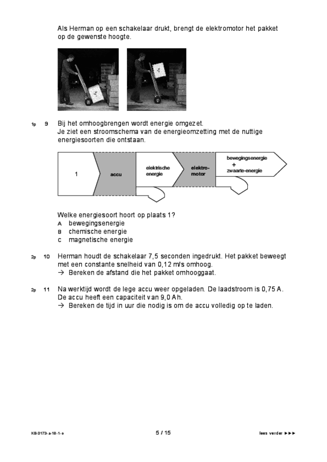 Opgaven examen VMBO KB natuur- en scheikunde 1 2018, tijdvak 1. Pagina 5