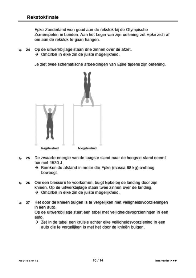 Opgaven examen VMBO KB natuur- en scheikunde 1 2019, tijdvak 1. Pagina 10