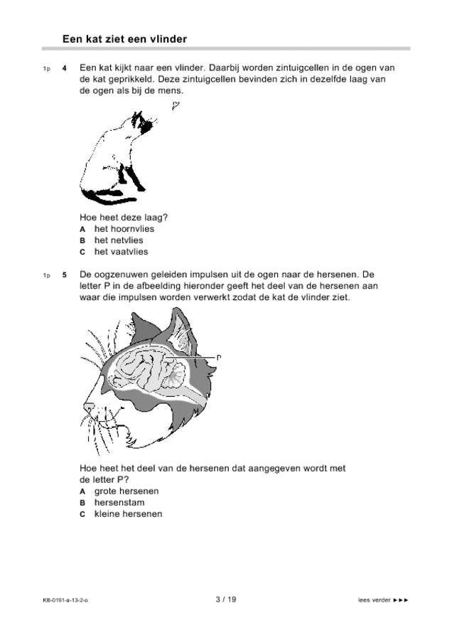 Opgaven examen VMBO KB biologie 2013, tijdvak 2. Pagina 3