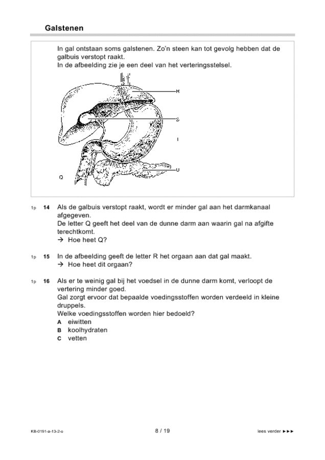 Opgaven examen VMBO KB biologie 2013, tijdvak 2. Pagina 8
